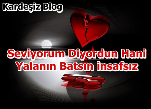 Seviyorum Diyordun Hani Yalanın Batsın insafsız