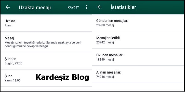 Otomatik Cevap Verme Özelliği