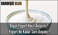 Doğal Yoğurt Nasıl Anlaşılır