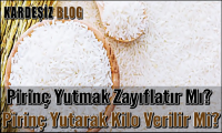 Pirinç Yutmak Zayıflatır Mı