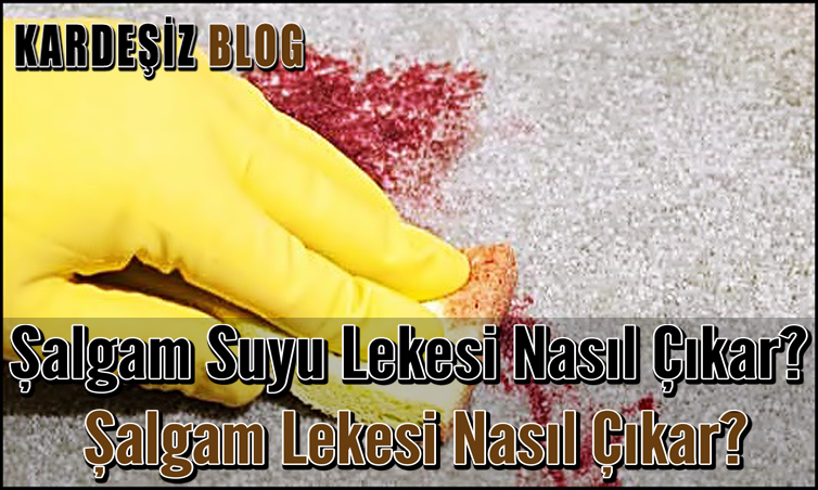 Şalgam Suyu Lekesi Nasıl Çıkar