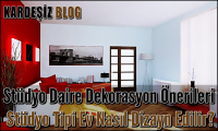 Stüdyo Daire Dekorasyon Önerileri