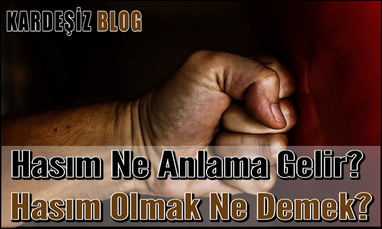 Hasım Ne Anlama Gelir