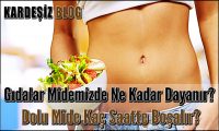 Gıdalar Midemizde Ne Kadar Dayanır